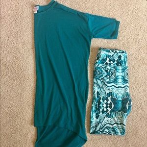 EUC LulaRoe Irma and Legging Set!